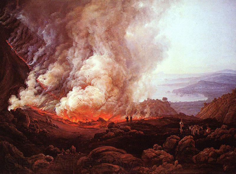Johan Christian Dahl Ausbruch des Vesuvs Spain oil painting art